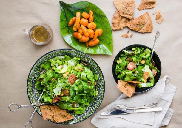 Σαλάτα με Ρεβίθια και Καροτάκια Γλασέ από the Healthy Cook